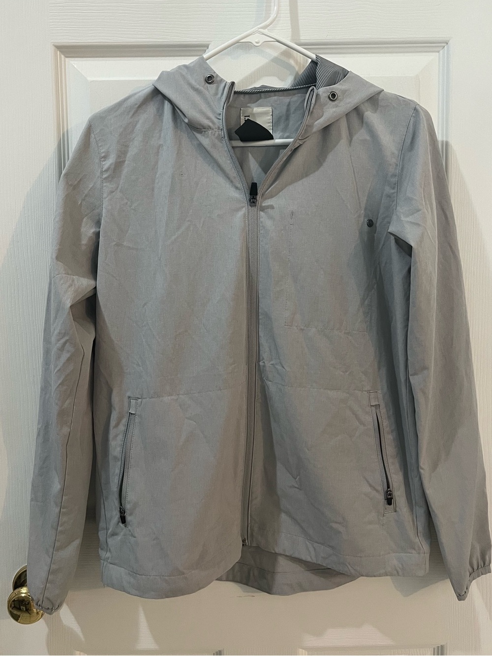 Vuori outdoor trainer Xsmall Gray Hooded Men's Jacket - Casual Zip Front